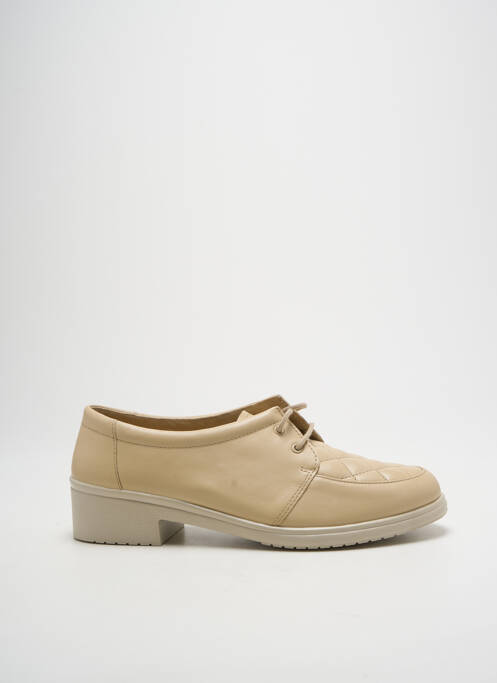 Derbies tissage satiné talon plat jusqu'à 3cm beige ROHDE femme