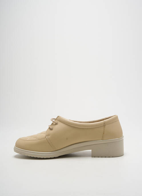 Derbies tissage satiné talon plat jusqu'à 3cm beige ROHDE femme
