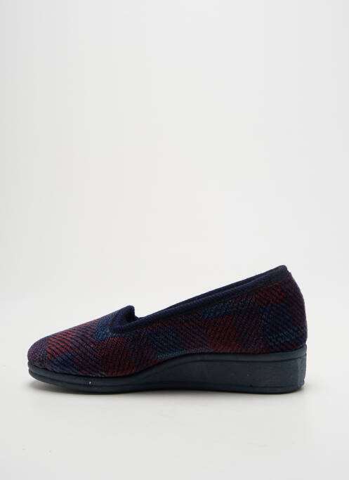 Chaussons/pantoufles voute plantaire talon plat jusqu'à 3cm bleu LA VAGUE femme