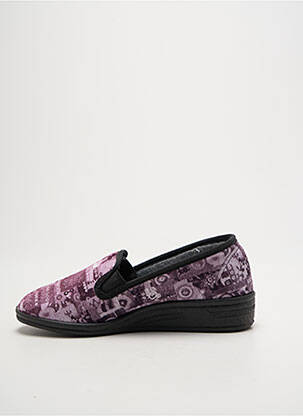 Chaussons/pantoufles impression talon plat jusqu'à 3cm rose LA VAGUE femme