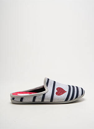 Chaussons/Pantoufles gris LA VAGUE femme