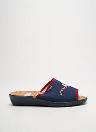 Chaussons/pantoufles talon plat jusqu'à 3cm bleu LA VAGUE femme