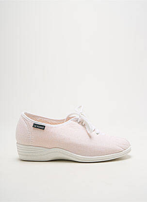Chaussons/pantoufles fermeture lacets talon plat jusqu'à 3cm rose LA VAGUE femme