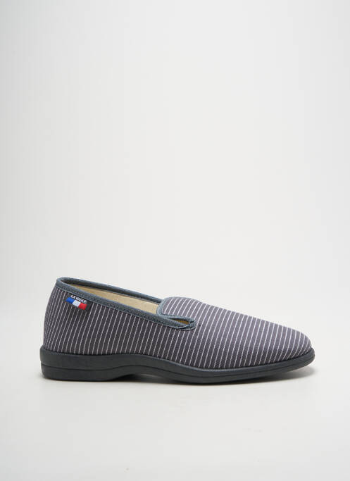 Chaussons/pantoufles bout rond bout rond gris LA VAGUE homme