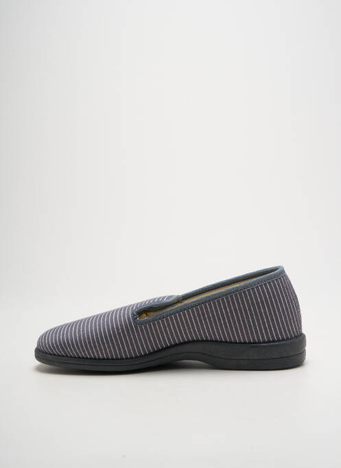 Chaussons/pantoufles bout rond bout rond gris LA VAGUE homme