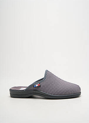 Chaussons/pantoufles bout rond bout rond gris LA VAGUE homme
