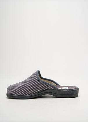Chaussons/pantoufles bout rond bout rond gris LA VAGUE homme