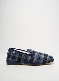 Chaussons/pantoufles bout rond bout rond bleu LA VAGUE homme