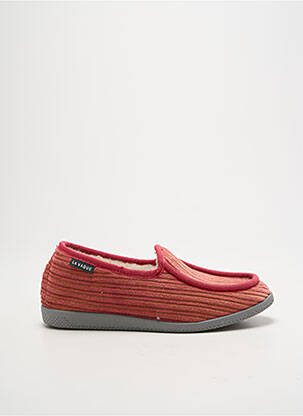 Chaussons/pantoufles voute plantaire talon plat jusqu'à 3cm orange LA VAGUE femme