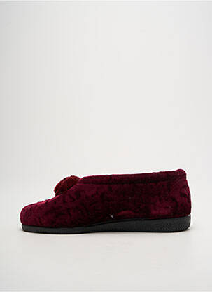 Chaussons/pantoufles tissage velours talon plat jusqu'à 3cm violet LA VAGUE femme