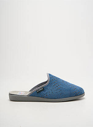 Chaussons/pantoufles bout rond talon plat jusqu'à 3cm bleu LA VAGUE femme