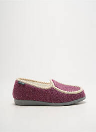 Chaussons/pantoufles bout rond talon plat jusqu'à 3cm violet LA VAGUE femme