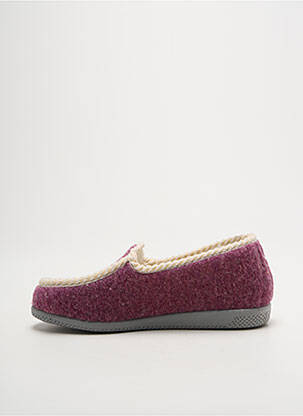 Chaussons/pantoufles bout rond talon plat jusqu'à 3cm violet LA VAGUE femme