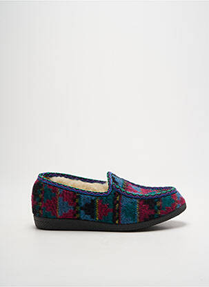 Chaussons/pantoufles bout rond talon plat jusqu'à 3cm bleu LA VAGUE femme