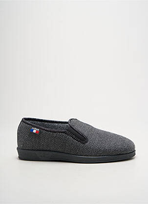 Chaussons/pantoufles bout rond bout rond gris LA VAGUE homme