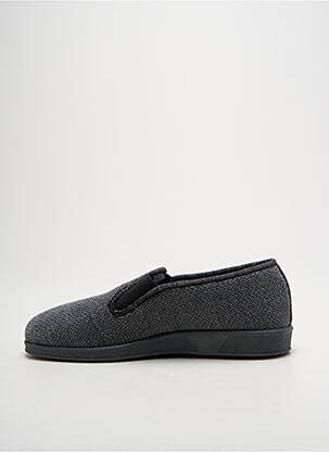 Chaussons/pantoufles bout rond bout rond gris LA VAGUE homme