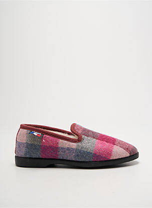 Chaussons/pantoufles bout rond talon plat jusqu'à 3cm rose LA VAGUE femme