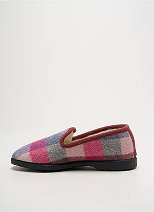 Chaussons/pantoufles bout rond talon plat jusqu'à 3cm rose LA VAGUE femme