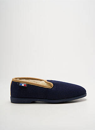 Chaussons/pantoufles bout rond talon plat jusqu'à 3cm bleu LA VAGUE femme