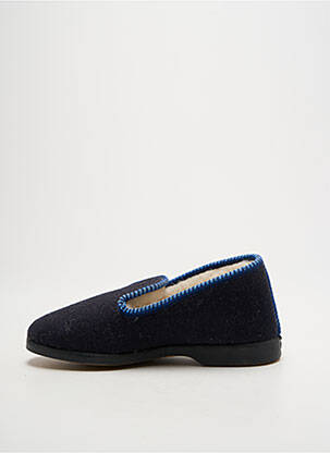 Chaussons/pantoufles bout rond talon plat jusqu'à 3cm bleu LA VAGUE femme