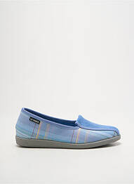 Chaussons/pantoufles bout rond talon plat jusqu'à 3cm bleu LA VAGUE femme