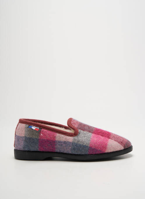 Chaussons/pantoufles bout rond talon plat jusqu'à 3cm rose LA VAGUE femme