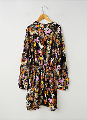 Robe mi-longue fermeture zippée au dos manches longues noir ZADIG & VOLTAIRE fille