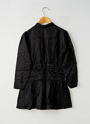Robe mi-longue coupe évasée manches longues noir ZADIG & VOLTAIRE fille