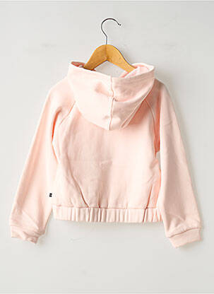 Sweat-shirt à capuche broderie manches longues rose IKKS fille