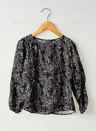 Blouse manches longues manches longues noir IKKS fille