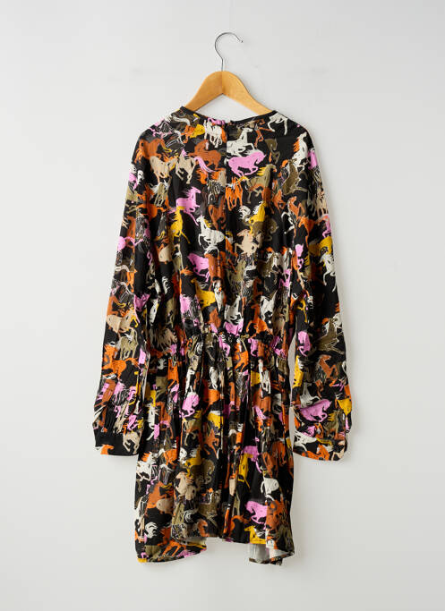Robe mi-longue fermeture zippée au dos manches longues noir ZADIG & VOLTAIRE fille
