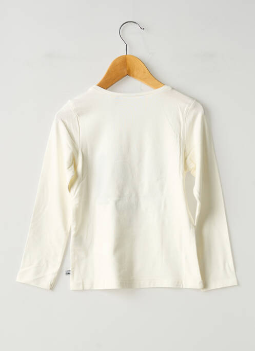 Top coupe droite manches longues beige IKKS fille