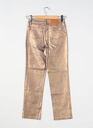 Pantalon droit fermeture zippée sous rabat boutonné or ZADIG & VOLTAIRE fille