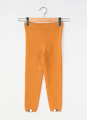 Legging slim taille élastique jaune LOUISE MISHA fille