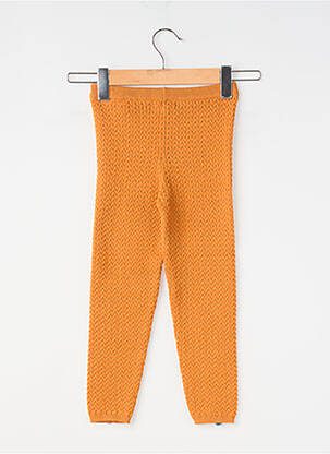 Legging slim taille élastique jaune LOUISE MISHA fille