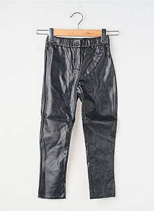 Pantalon droit fermeture zippée sous rabat boutonné taille élastique noir ZADIG & VOLTAIRE fille