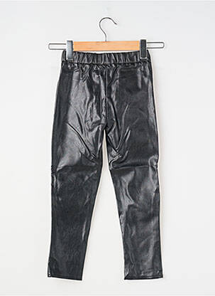 Pantalon droit fermeture zippée sous rabat boutonné taille élastique noir ZADIG & VOLTAIRE fille