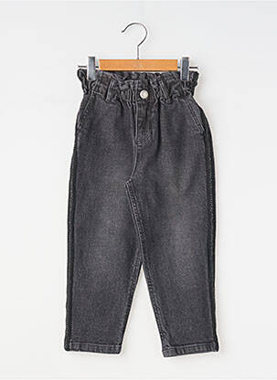 Jeans coupe droite taille élastique taille élastique gris IKKS fille