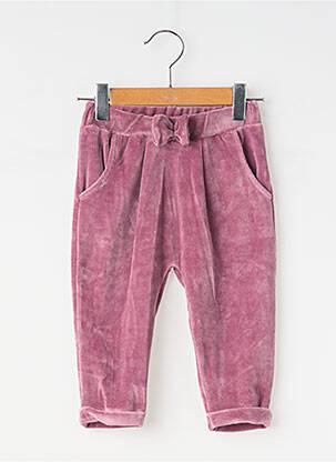 Pantalon slim taille élastique taille élastique violet EMILE ET IDA fille