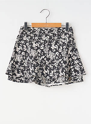 Jupe short imprimé fantaisie noir IKKS fille