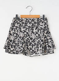 Jupe short imprimé fantaisie noir IKKS fille