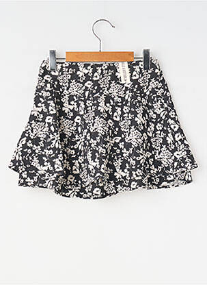Jupe short imprimé fantaisie noir IKKS fille