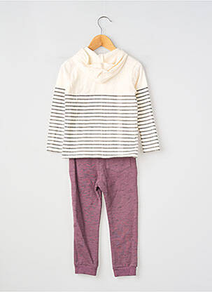 Ensemble pantalon coupe droite violet IKKS garçon