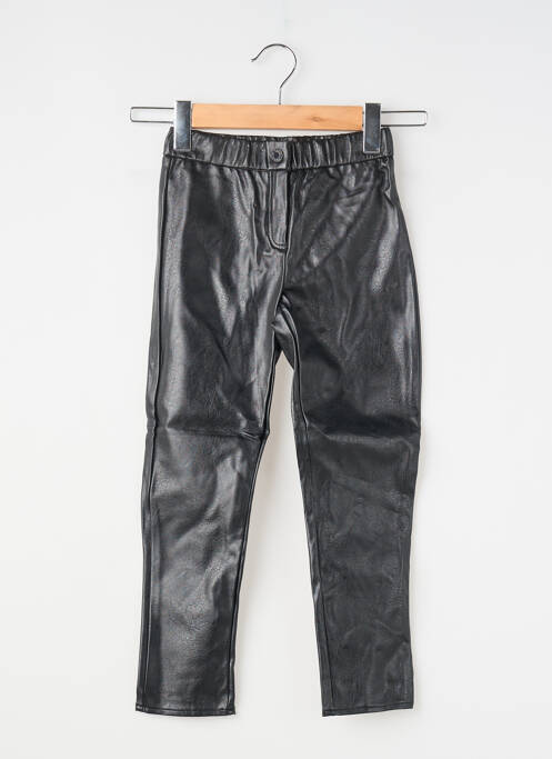 Pantalon droit fermeture zippée sous rabat boutonné taille élastique noir ZADIG & VOLTAIRE fille