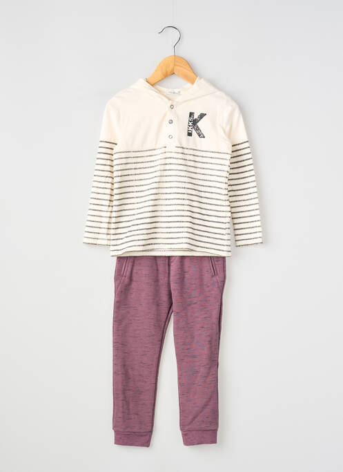 Ensemble pantalon coupe droite violet IKKS garcon