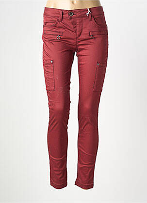 Pantalon slim stretch rouge STREET ONE femme