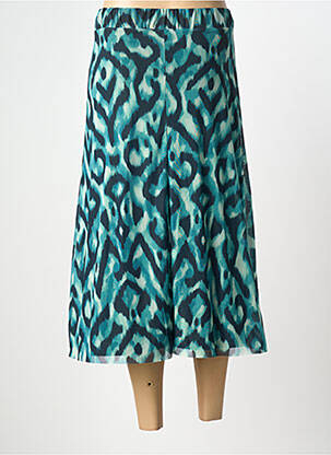 Jupe mi-longue stretch vert STREET ONE femme