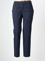 Pantalon chino fermeture zippée sous rabat boutonné taille normale bleu STREET ONE femme