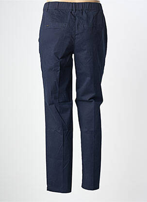 Pantalon chino fermeture zippée sous rabat boutonné taille normale bleu STREET ONE femme