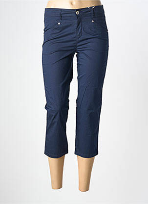 Pantacourt stretch taille normale bleu STREET ONE femme